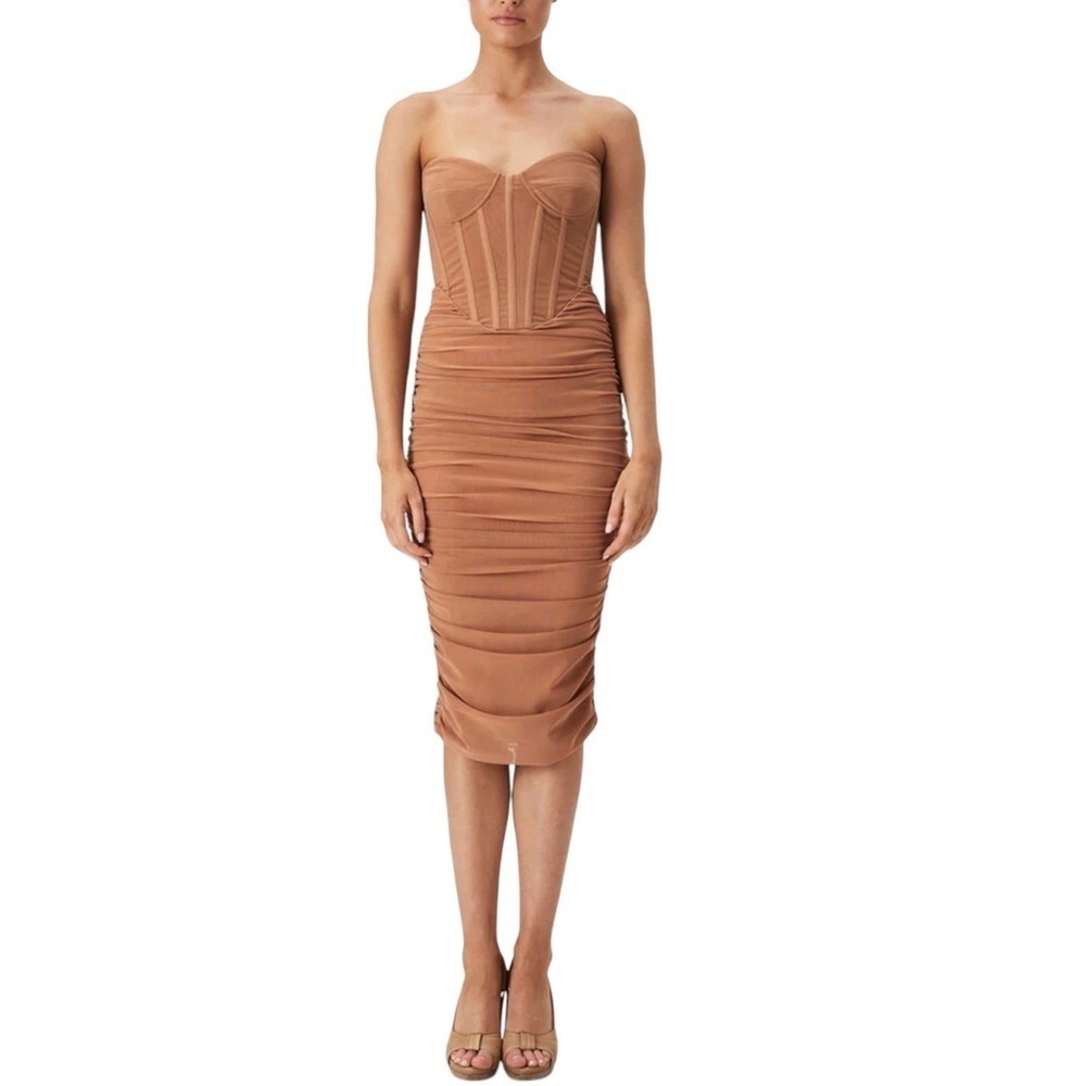 Bardot New NWOT Lithium Mesh Midi Dress Size 4 - Picture 1 of 7